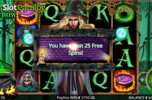 Οθόνη5. Witches Wild Brew Κουλοχέρης