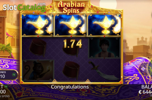 Οθόνη4. Arabian Spins Κουλοχέρης