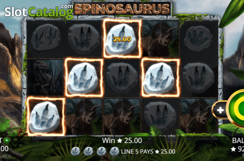 Οθόνη3. Spinosaurus (Booming Games) Κουλοχέρης