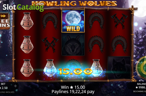 Οθόνη4. Howling Wolves Κουλοχέρης 