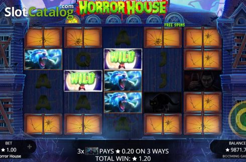 Οθόνη6. Horror House (Booming Games) Κουλοχέρης