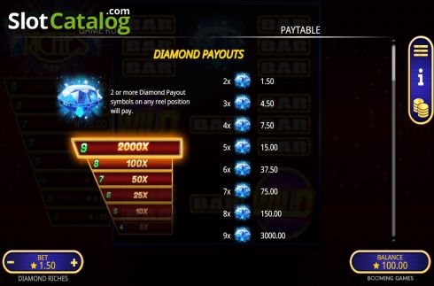 Οθόνη8. Diamond Riches Κουλοχέρης