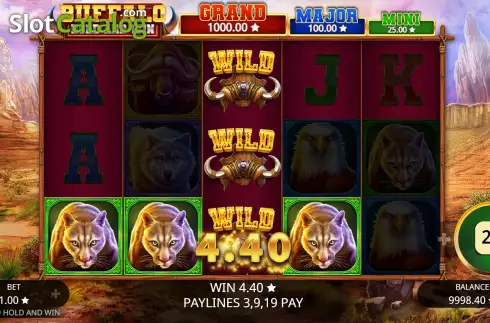 Οθόνη6. Buffalo Hold and Win Κουλοχέρης