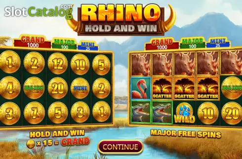 Οθόνη2. Rhino Hold and Win Κουλοχέρης