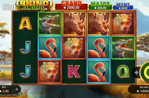 Οθόνη3. Rhino Hold and Win Κουλοχέρης