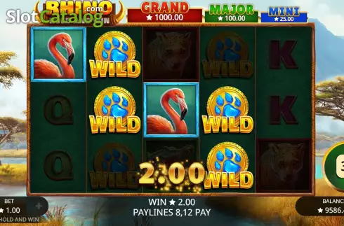 Οθόνη5. Rhino Hold and Win Κουλοχέρης
