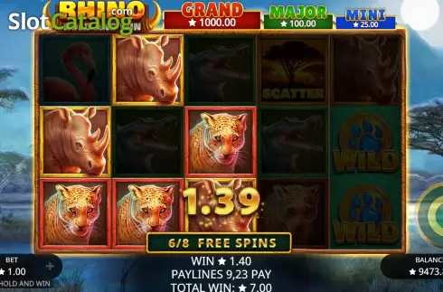 Οθόνη8. Rhino Hold and Win Κουλοχέρης