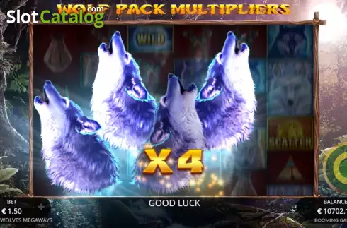 Οθόνη5. Howling Wolves Megaways Κουλοχέρης 