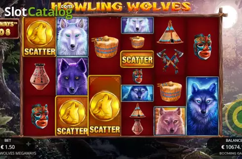 Οθόνη6. Howling Wolves Megaways Κουλοχέρης 