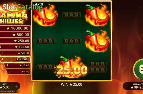 Οθόνη5. Flaming Chillies Κουλοχέρης 