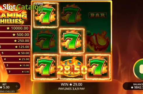 Οθόνη6. Flaming Chillies Κουλοχέρης 