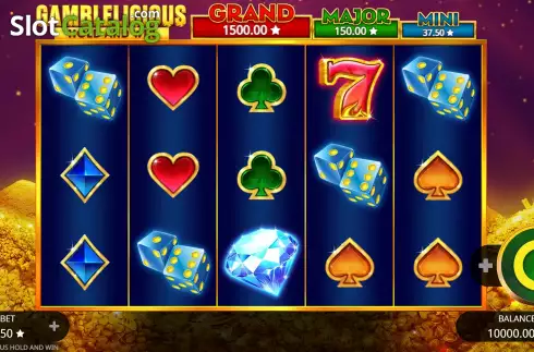 Οθόνη3. Gamblelicious Hold and Win Κουλοχέρης