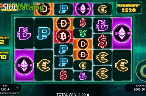 Οθόνη8. Blockchain Megaways Κουλοχέρης