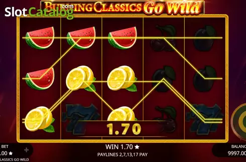 Οθόνη4. Burning Classics Go Wild Κουλοχέρης