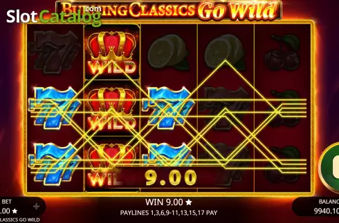 Οθόνη8. Burning Classics Go Wild Κουλοχέρης