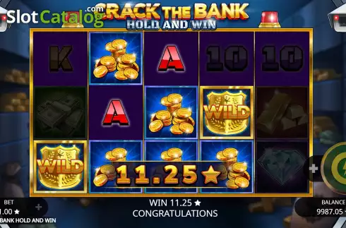 Οθόνη5. Crack the Bank Hold and Win Κουλοχέρης