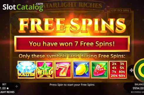 Οθόνη8. Starlight Riches Κουλοχέρης