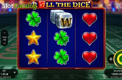 Οθόνη3. Roll the Dice (Booming Games) Κουλοχέρης