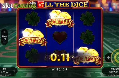 Οθόνη7. Roll the Dice (Booming Games) Κουλοχέρης