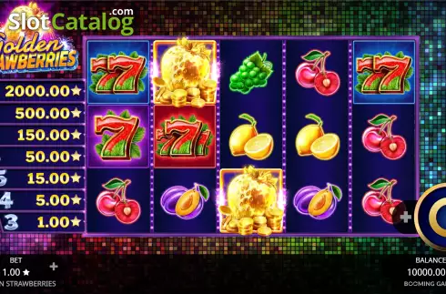Οθόνη3. Golden Strawberries Κουλοχέρης