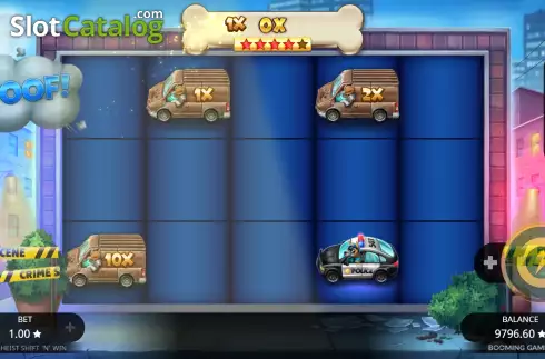 Οθόνη9. Dog Heist Shift 'N' Win Κουλοχέρης