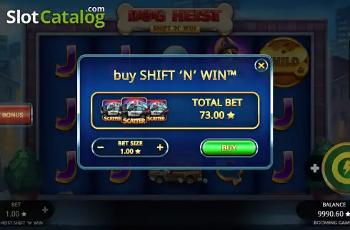 Οθόνη6. Dog Heist Shift 'N' Win Κουλοχέρης