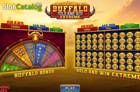 Οθόνη2. Buffalo Hold and Win Extreme Κουλοχέρης