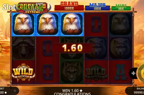 Οθόνη4. Buffalo Hold and Win Extreme Κουλοχέρης