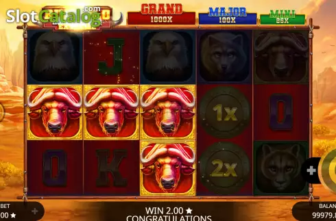 Οθόνη5. Buffalo Hold and Win Extreme Κουλοχέρης