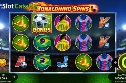 Οθόνη3. Ronaldinho Spins Κουλοχέρης