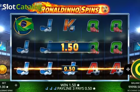 Οθόνη4. Ronaldinho Spins Κουλοχέρης