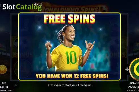 Οθόνη8. Ronaldinho Spins Κουλοχέρης