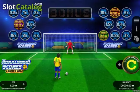 Οθόνη2. Ronaldinho Scores Shoot & Win Κουλοχέρης