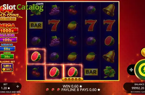 Οθόνη5. 64 Gold Coins Hold and Win Κουλοχέρης 
