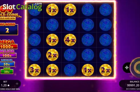 Οθόνη9. 64 Gold Coins Hold and Win Κουλοχέρης 