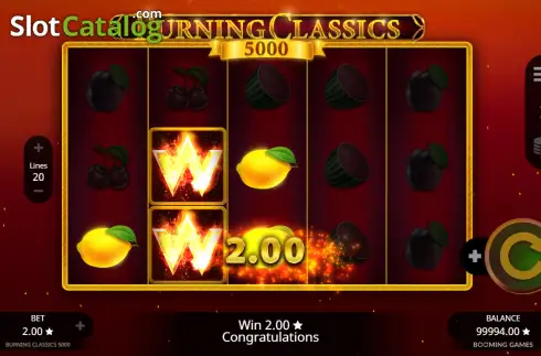 Οθόνη3. Burning Classics 5000 Κουλοχέρης