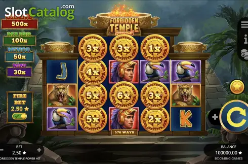 Οθόνη2. Forbidden Temple Power Hit Κουλοχέρης