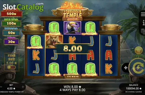 Οθόνη4. Forbidden Temple Power Hit Κουλοχέρης