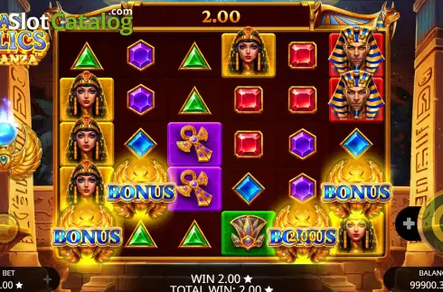Οθόνη8. Ra´s Relics Bonanza Κουλοχέρης