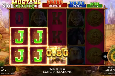 Οθόνη3. Mustang Hold and Win Κουλοχέρης