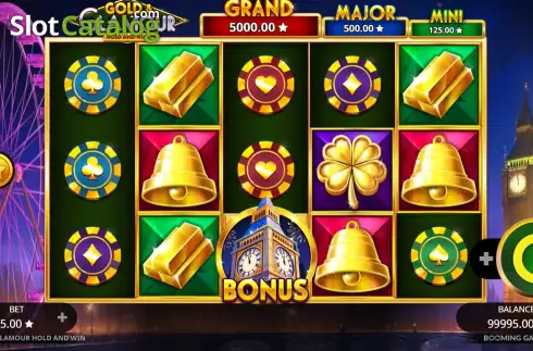 Οθόνη2. Gold & Glamour Hold and Win Κουλοχέρης