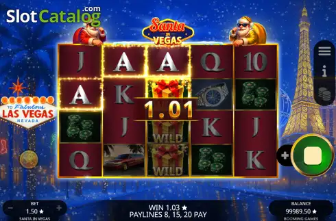 Οθόνη3. Santa In Vegas Κουλοχέρης