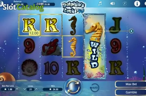 Οθόνη5. Dolphins Luck Κουλοχέρης