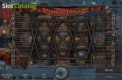 Οθόνη3. Flaming Dragon Κουλοχέρης