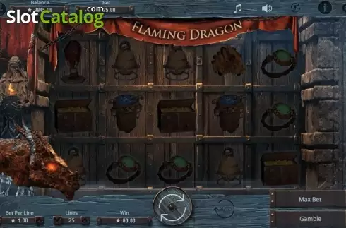 Οθόνη5. Flaming Dragon Κουλοχέρης