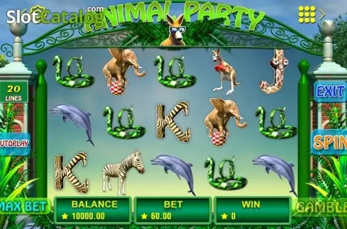 Οθόνη4. Animal Party (Booming Games) Κουλοχέρης