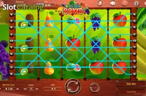 Οθόνη3. Cherry Bomb (Booming Games) Κουλοχέρης