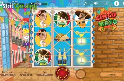 Οθόνη3. Cinco de Mayo (Booming Games) Κουλοχέρης 