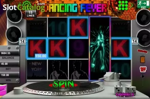 Οθόνη5. Dancing Fever (Booming Games) Κουλοχέρης 