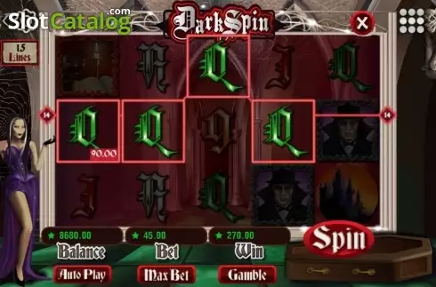 Οθόνη5. Dark Spin Κουλοχέρης